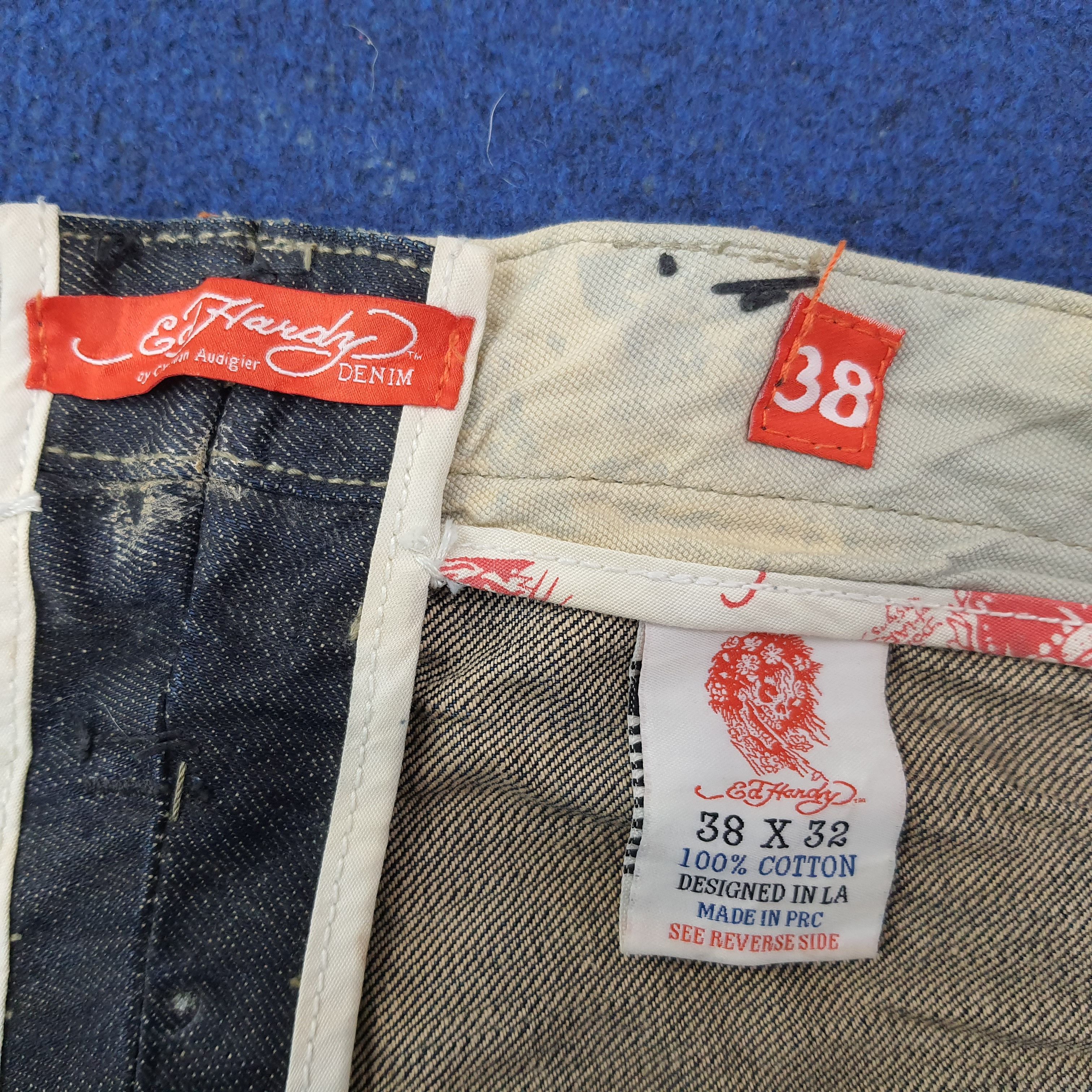 Ed Hardy Vintage Ed Hardy by Christian Audigier Jeans C258N15 Size US 38 / EU 54 - 8 Thumbnail