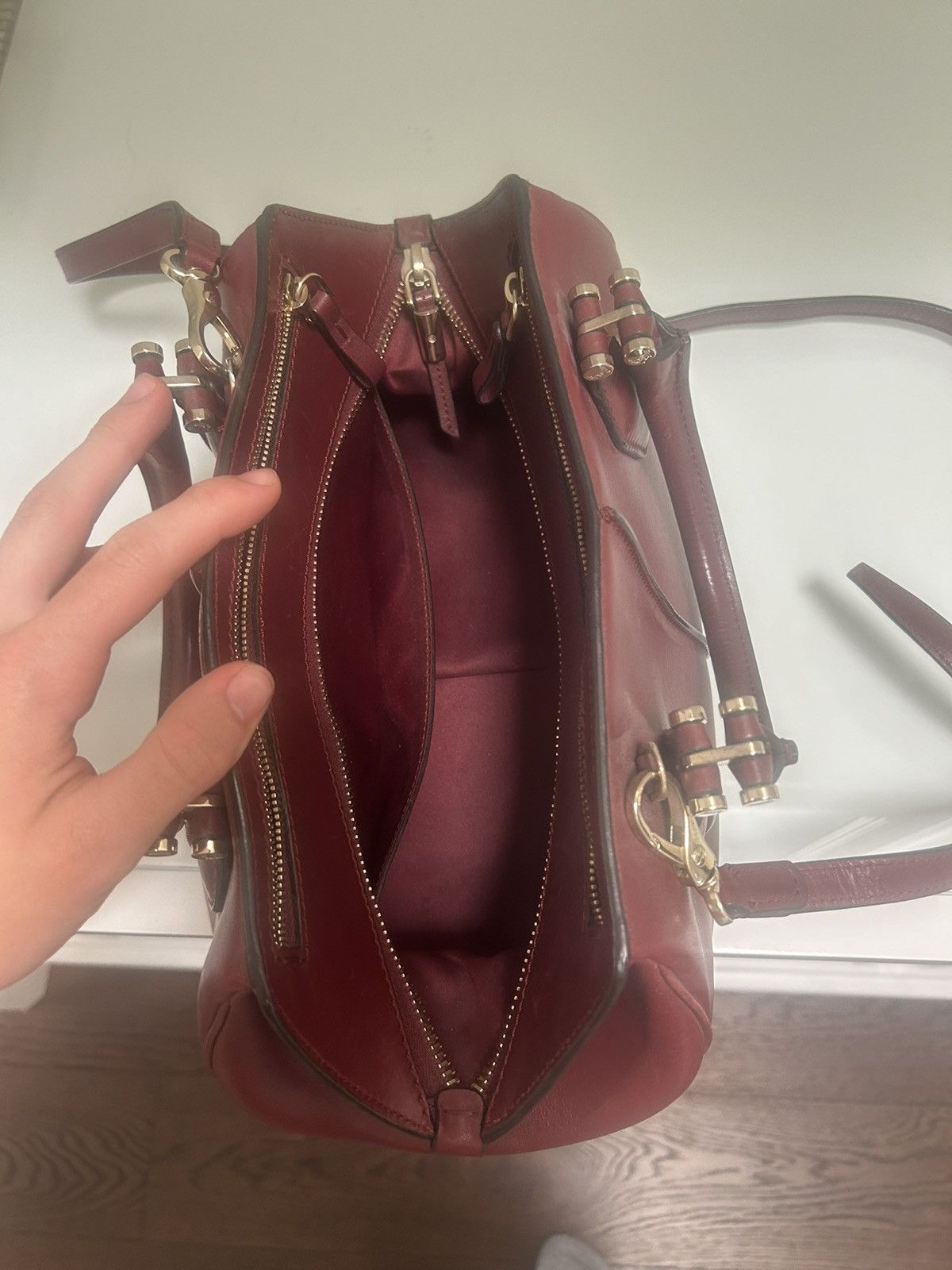Tod's *VINTAGE* Tod’s maroon luxury tote bag Size ONE SIZE - 3 Thumbnail