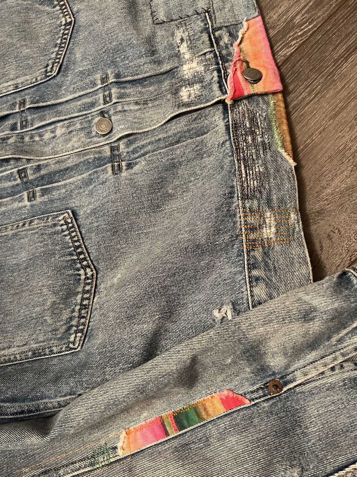 Polo Ralph Lauren Ralph Lauren patchwork denim jacket Size US M / EU 48-50 / 2 - 2 Thumbnail