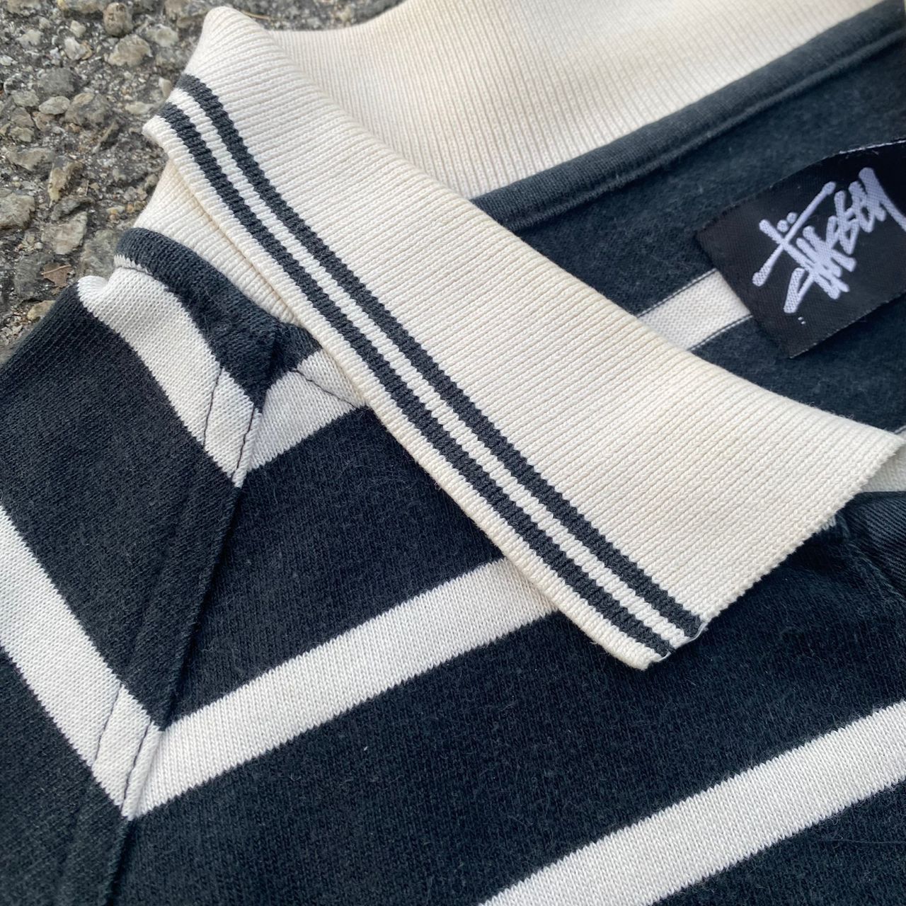 Stussy Vintage Stussy Stripe Polo Shirt Size US XL / EU 56 / 4 - 7 Thumbnail