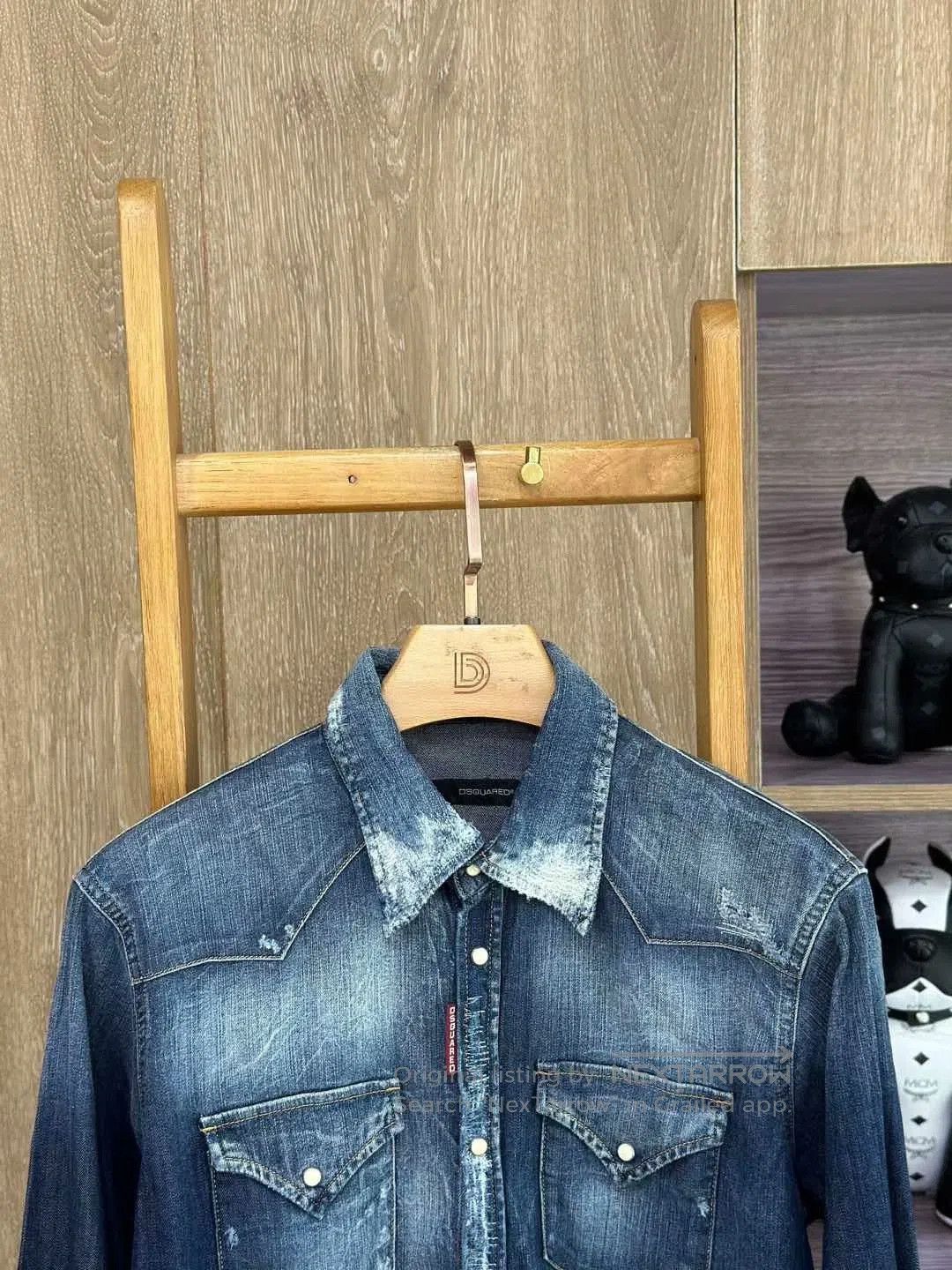 Dsquared2 DSQUARED2 Dark Blue Denim Shirt. Size US M / EU 48-50 / 2 - 3 Thumbnail