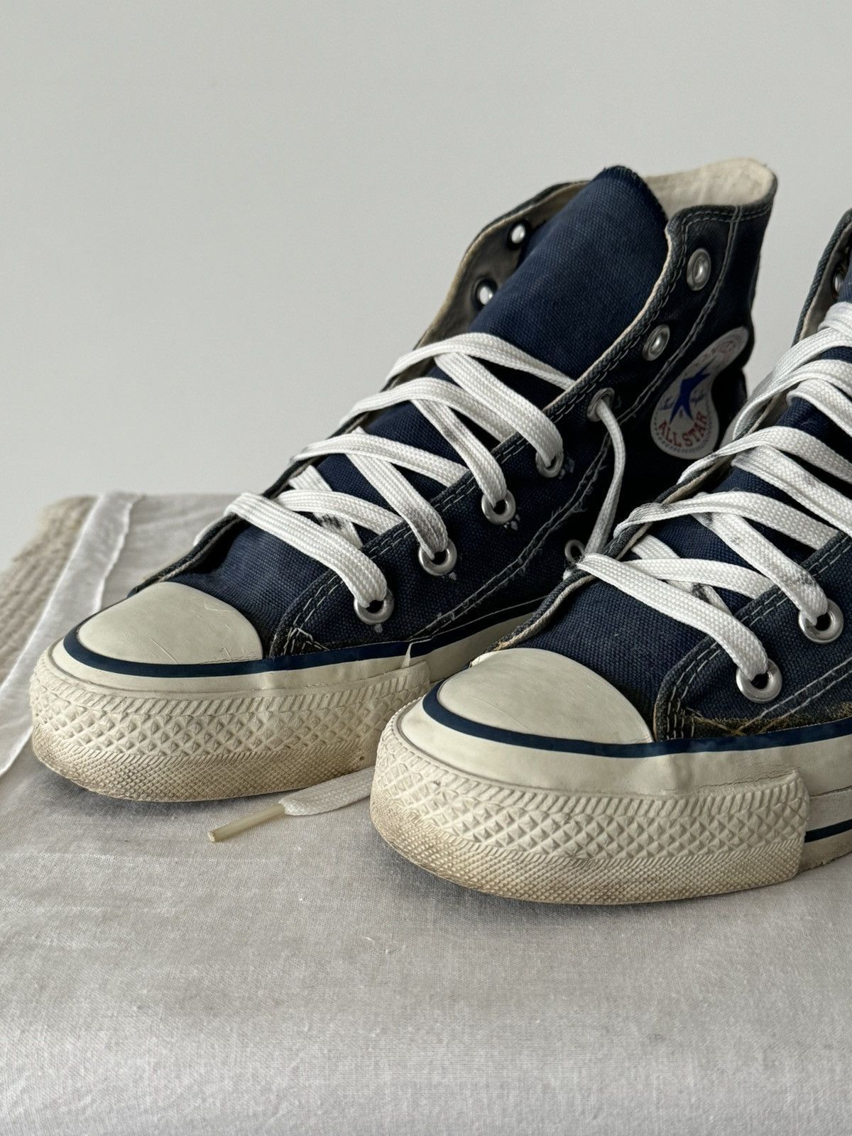 Converse × Vintage Vintage 80s Converse Chuck Taylor Made In USA High Top Size US 5 / IT 35 - 2 Thumbnail