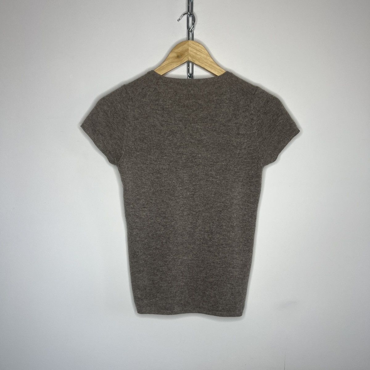 Loro Piana Loro Piana Cashmere Top Beige Brown Tshirt Size XS / US 0-2 / IT 36-38 - 8 Thumbnail