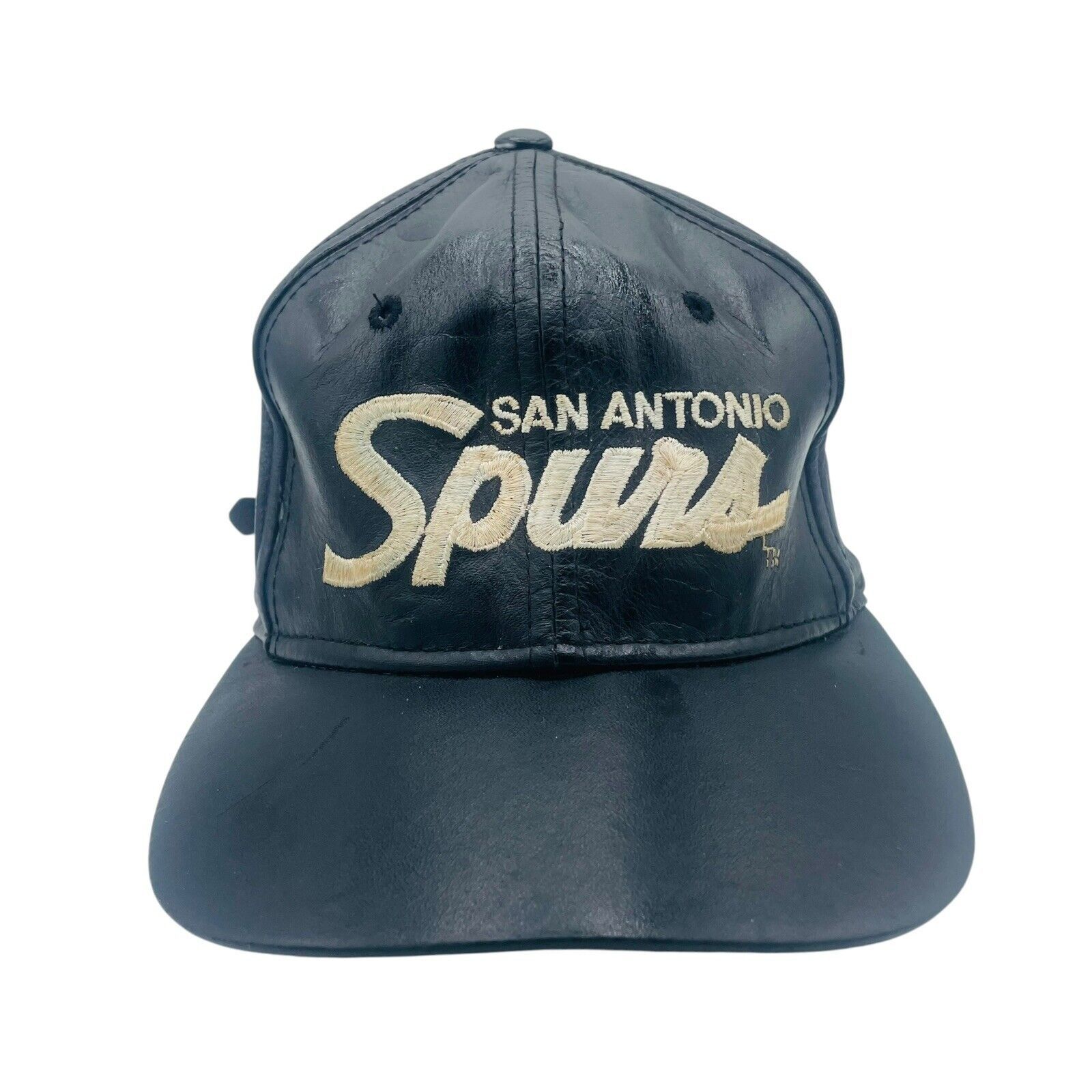 Sports Specialties VTG Sports Specialties Leather San Antonio Spurs Hat Script Size ONE SIZE - 1 Thumbnail