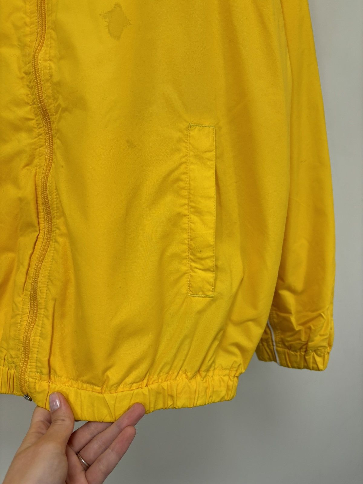 Nike Vintage Nike Y2K Retro Hype Yellow Swoosh Nylon Track Jacket Size US M / EU 48-50 / 2 - 8 Thumbnail