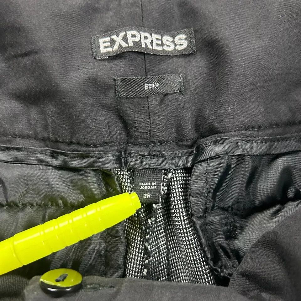 Express Express Pants Womens 2R Gray Editor Bootcut Polyester Blend Size 26" / US 2 / IT 38 - 7 Thumbnail