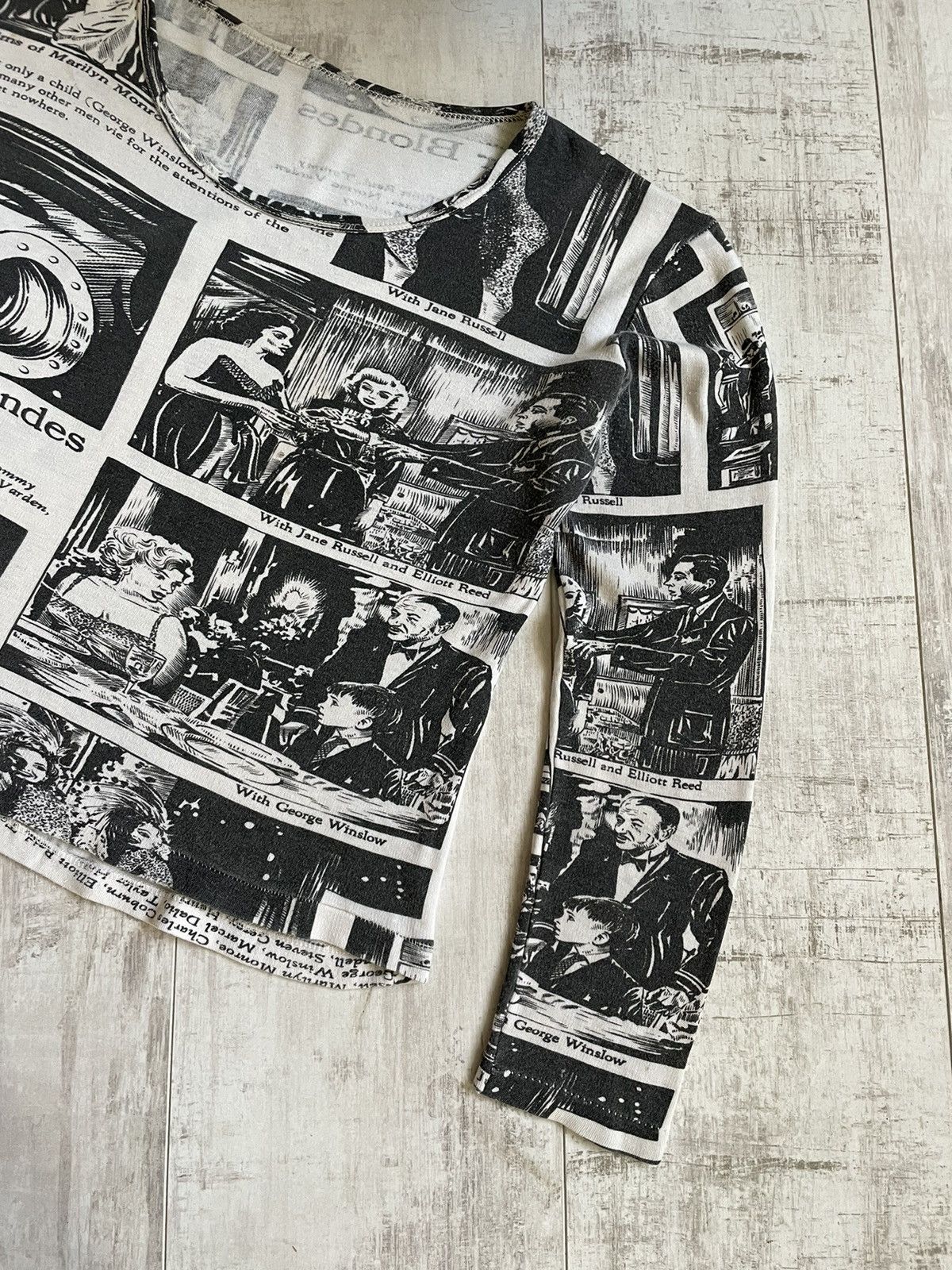 Vintage VERE RARE 70’s Vintage Men Prefer Blondes Movie Film Retro Size M / US 6-8 / IT 42-44 - 5 Thumbnail