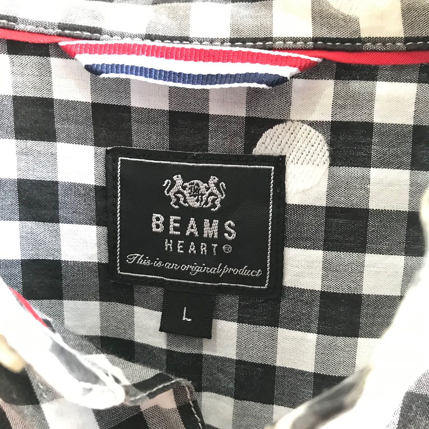 Beams Plus Beams Heart Tartan Black gingham and Polkadot Shirt Size US L / EU 52-54 / 3 - 4 Thumbnail