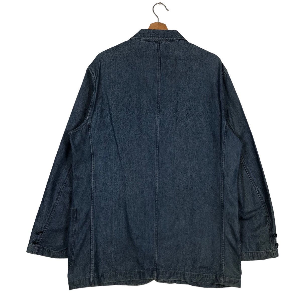 Issey Miyake 🔥Denim Chore Work Jacket Warm Hearted Man Issey Miyake Size US L / EU 52-54 / 3 - 8 Thumbnail