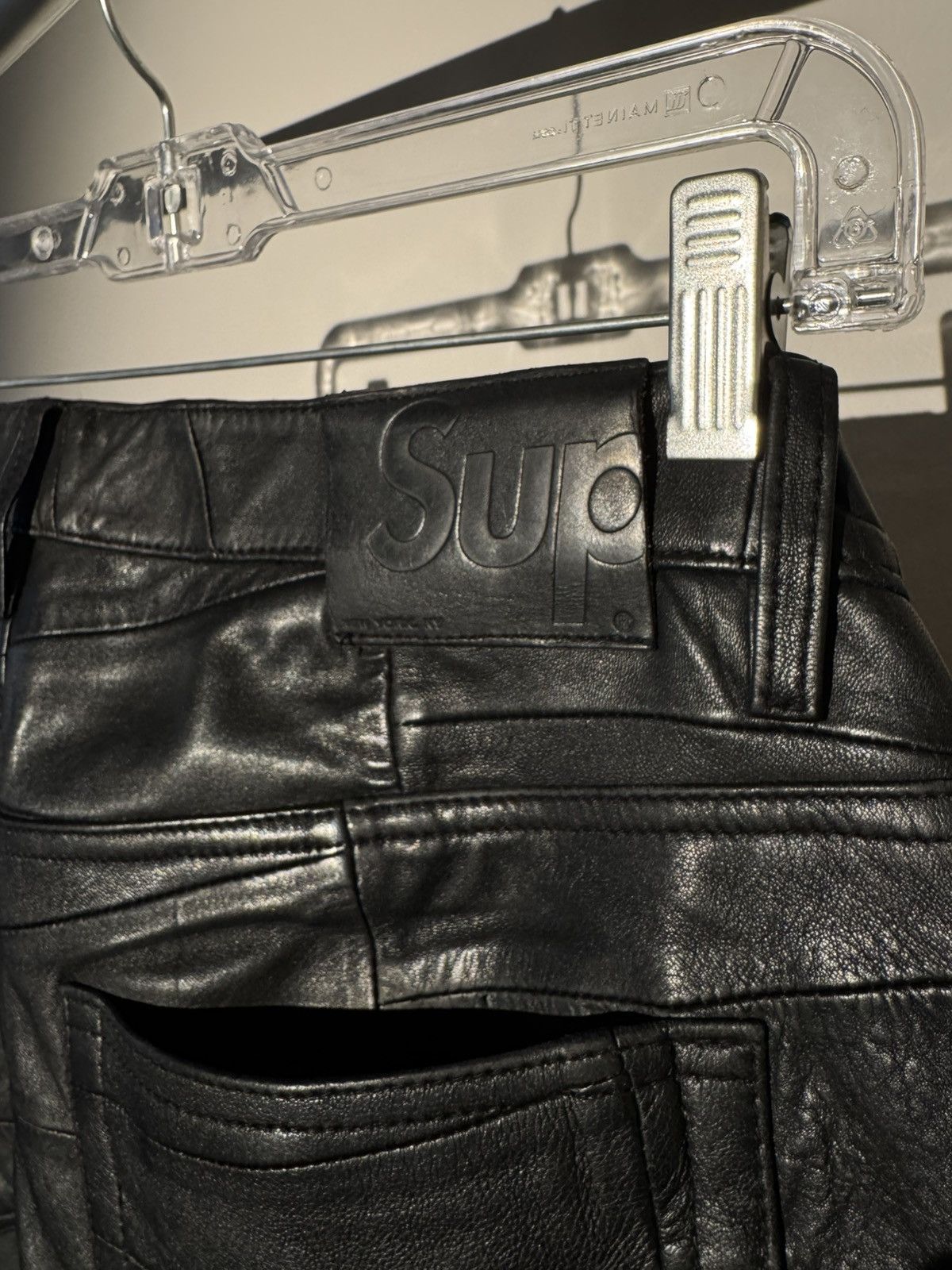 Supreme Patchwork Leather Pants