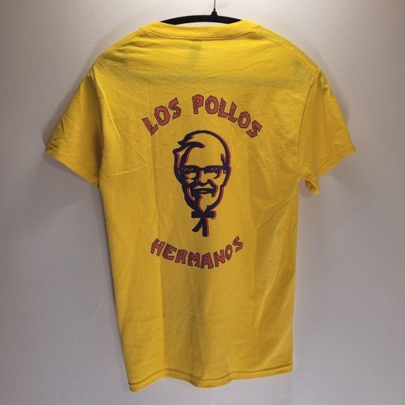 Gildan Los pollos hermanos PFK breaking bad yellow tshirt - size S Size US S / EU 44-46 / 1 - 1 Thumbnail