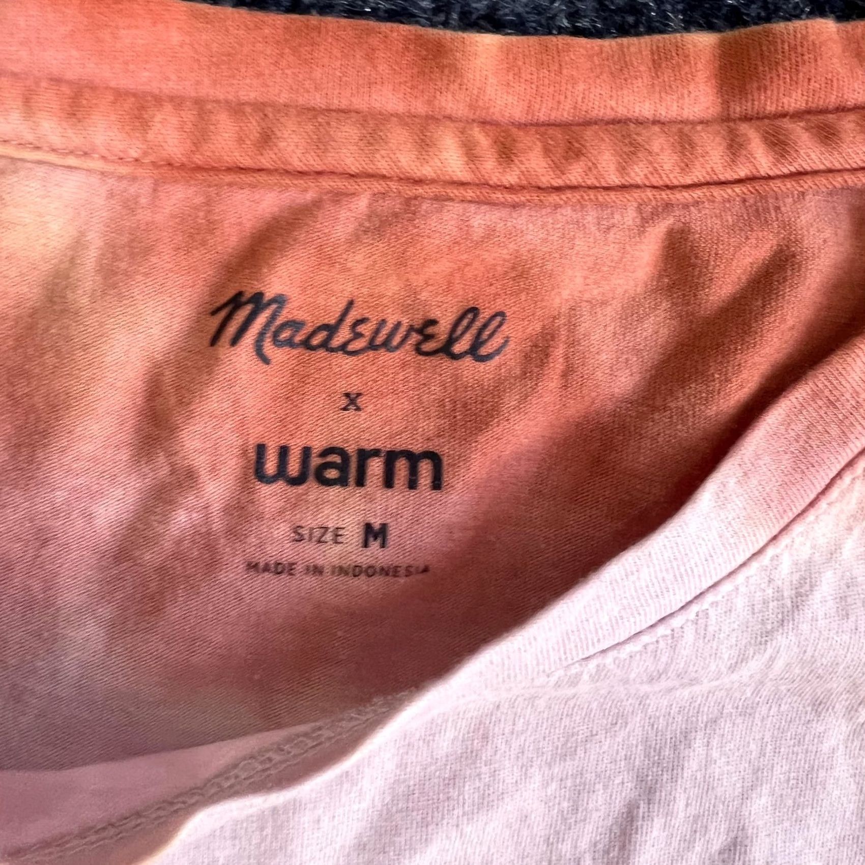 Madewell Madewell X Warm Shirt Womens T-Shirt Multicolor Tie Dye Embroidered Tee Short Sleeve Crew Neck Size M / US 6-8 / IT 42-44 - 3 Thumbnail