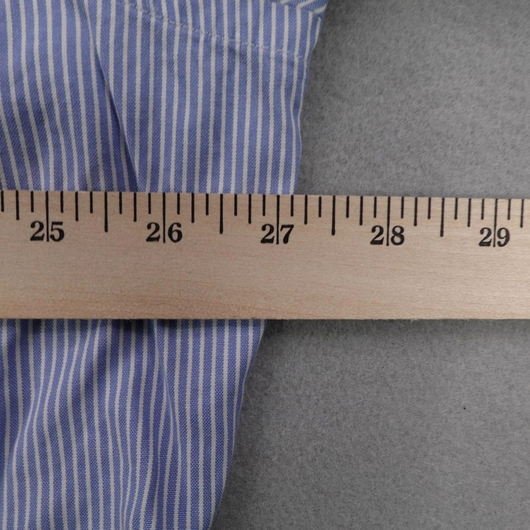 Brooks Brothers VINTAGE Brooks Brothers Shirt Mens XL Blue White Stripes Button Up 90s USA Size US XL / EU 56 / 4 - 4 Thumbnail