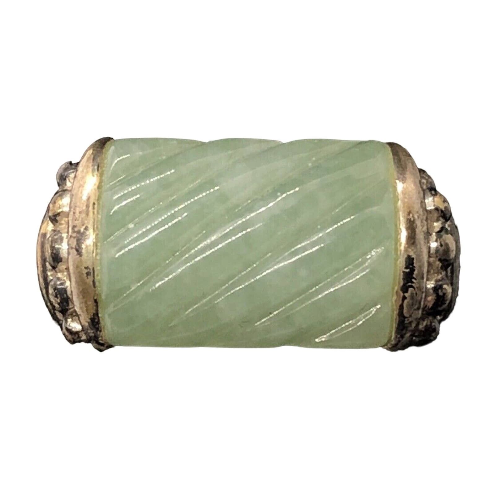 Vintage Judith Ripka Sterling Silver Ring 925 Size 6 Band Jade Size ONE SIZE - 1 Thumbnail