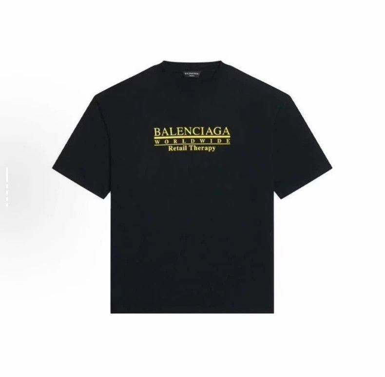 Balenciaga Balenciaga Black monogram printed logo short sleeve Size US XS / EU 42 / 0 - 1 Thumbnail