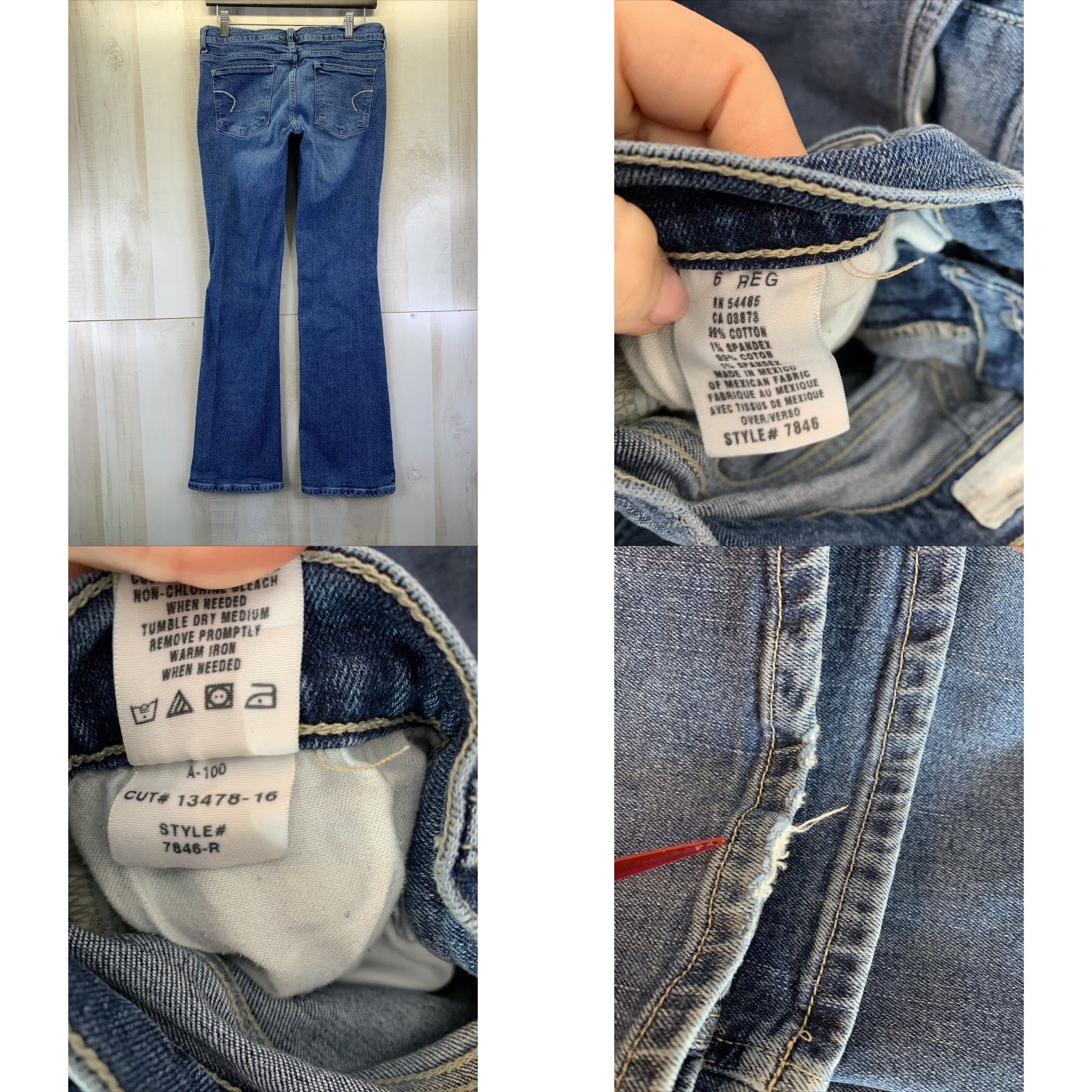 American Eagle Outfitters VINTAGE American Eagle Outfitters Jeans Womens Size 6 Reg Blue Boot Cut Denim 5-Pocket Design Hunter/Light Wash? Size 28" / US 6 / IT 42 - 8 Thumbnail