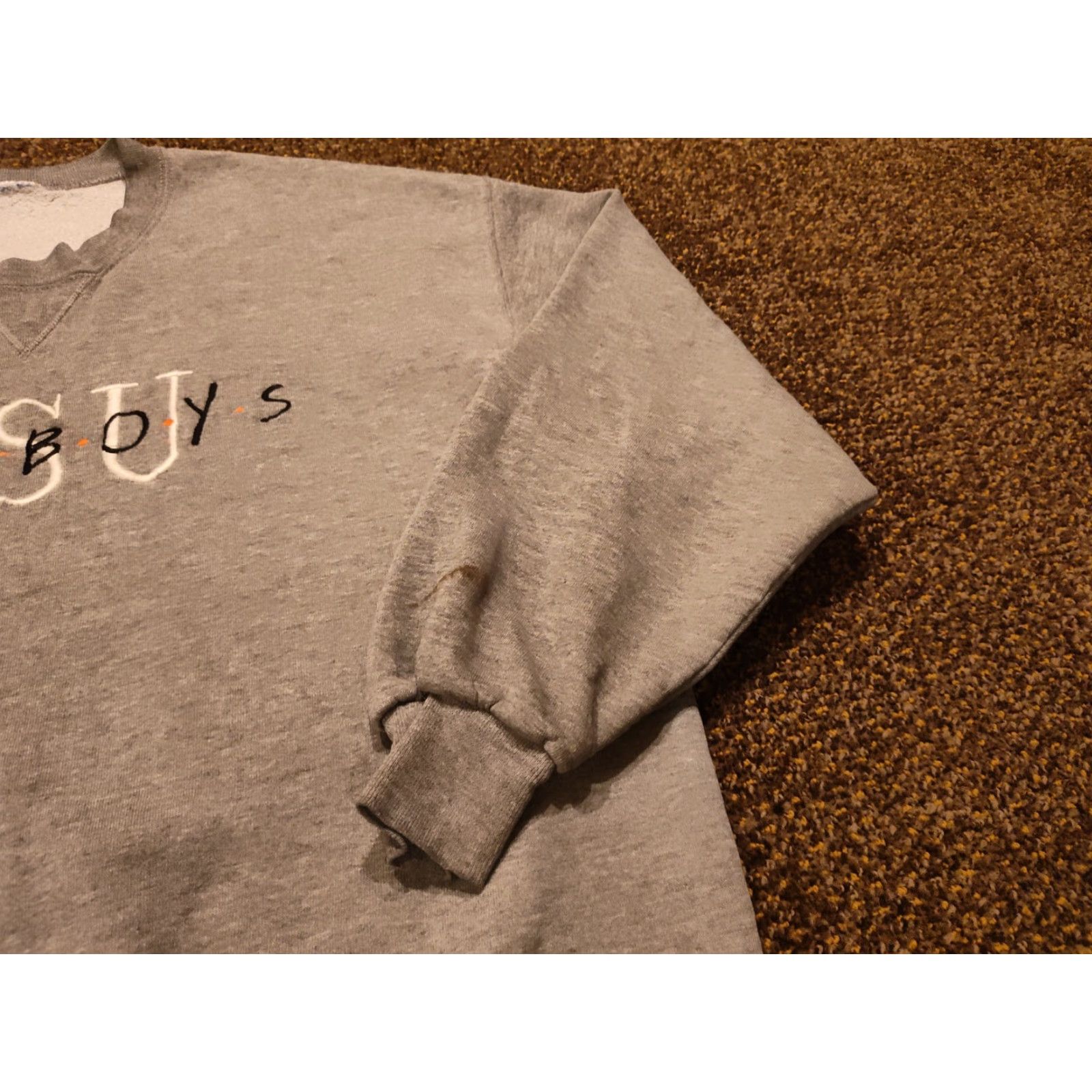 Vintage Vtg Russell Oklahoma State Cowboys OSU Crewneck Sweatshirt Gray Name Spellout Size US M / EU 48-50 / 2 - 3 Thumbnail