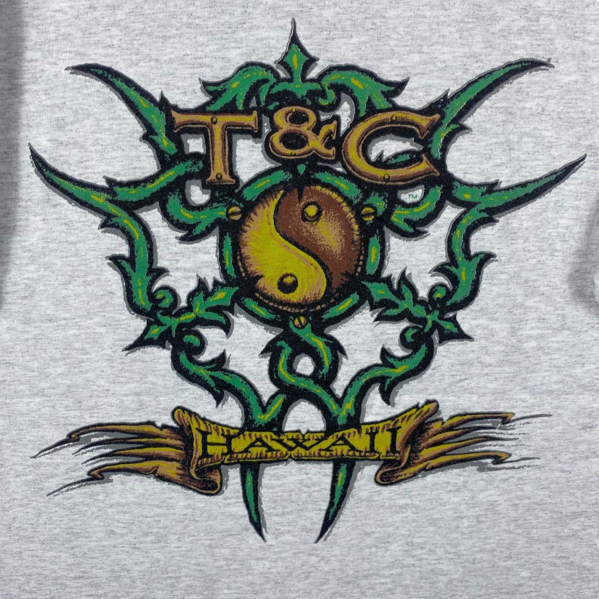 Vintage Vintage 90's T&C HAWAII Graphic Surf Tee Shirt Medium Size Size US M / EU 48-50 / 2 - 2 Thumbnail