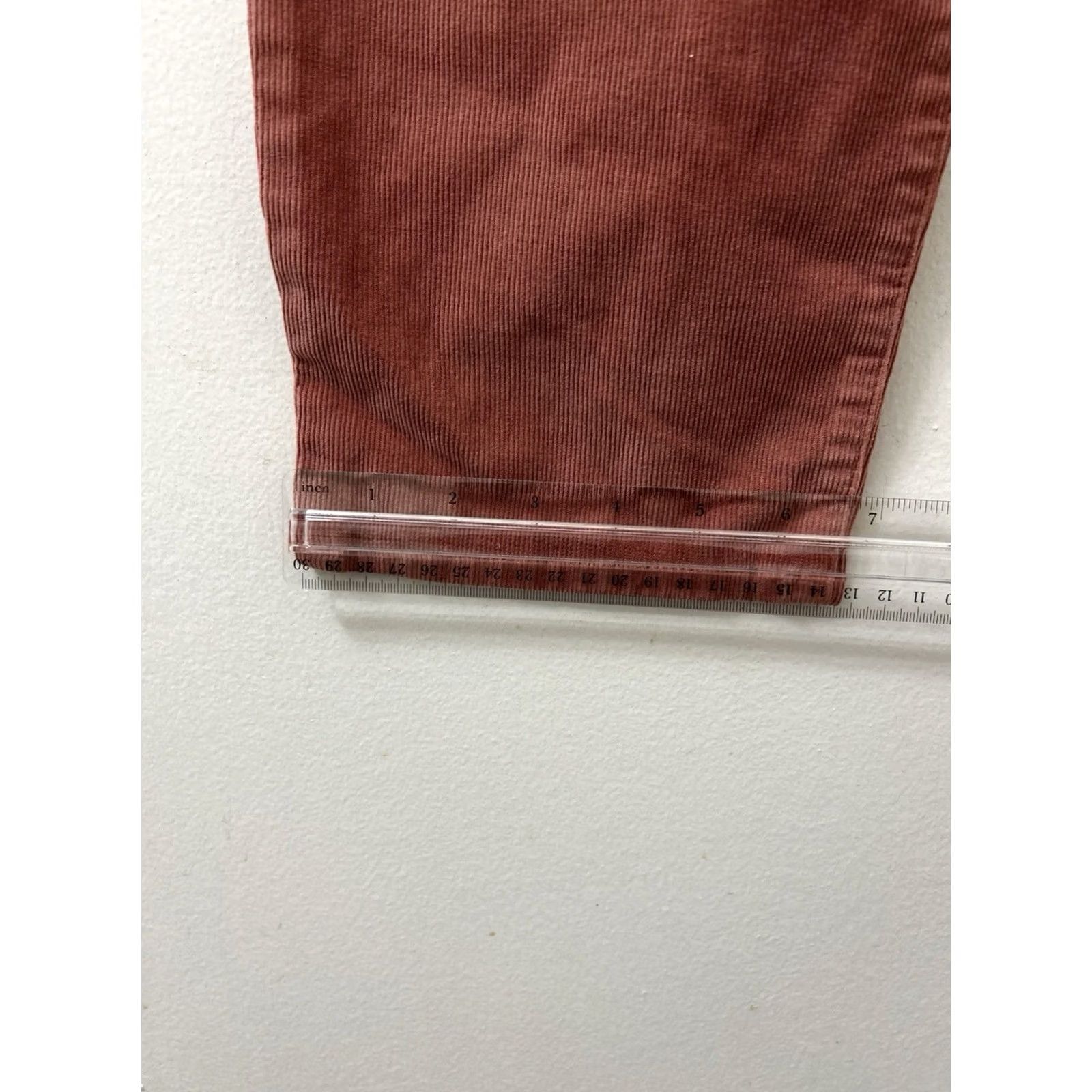 Vintage J Crew Vintage Straight Corduroy Pants Womens 29x28 Rose Pink YKK Trousers Size 29" - 6 Thumbnail