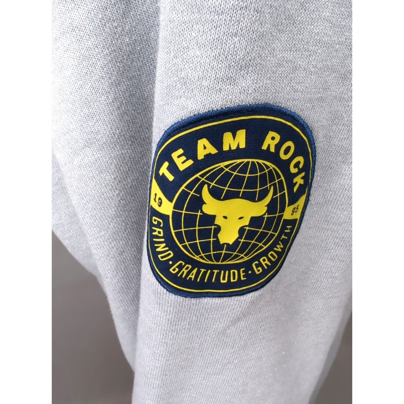 Under Armour Under Armour Project Rock Heavyweight Terry Zip Hoodie Gym Sweatshirt Mens Large Gray Size US L / EU 52-54 / 3 - 7 Thumbnail