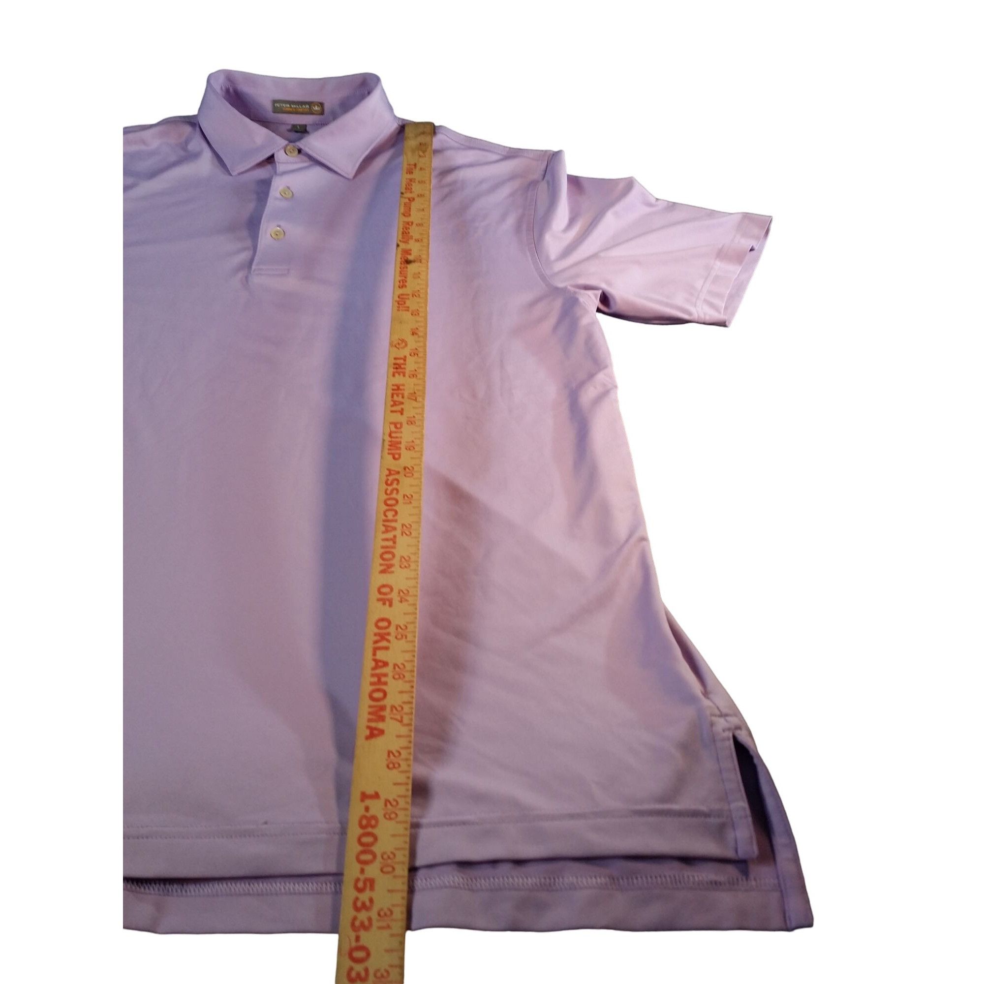 Peter Millar Peter Millar Summer Comfort Golf Polo Men Sz L Purple Casual Size US L / EU 52-54 / 3 - 3 Thumbnail
