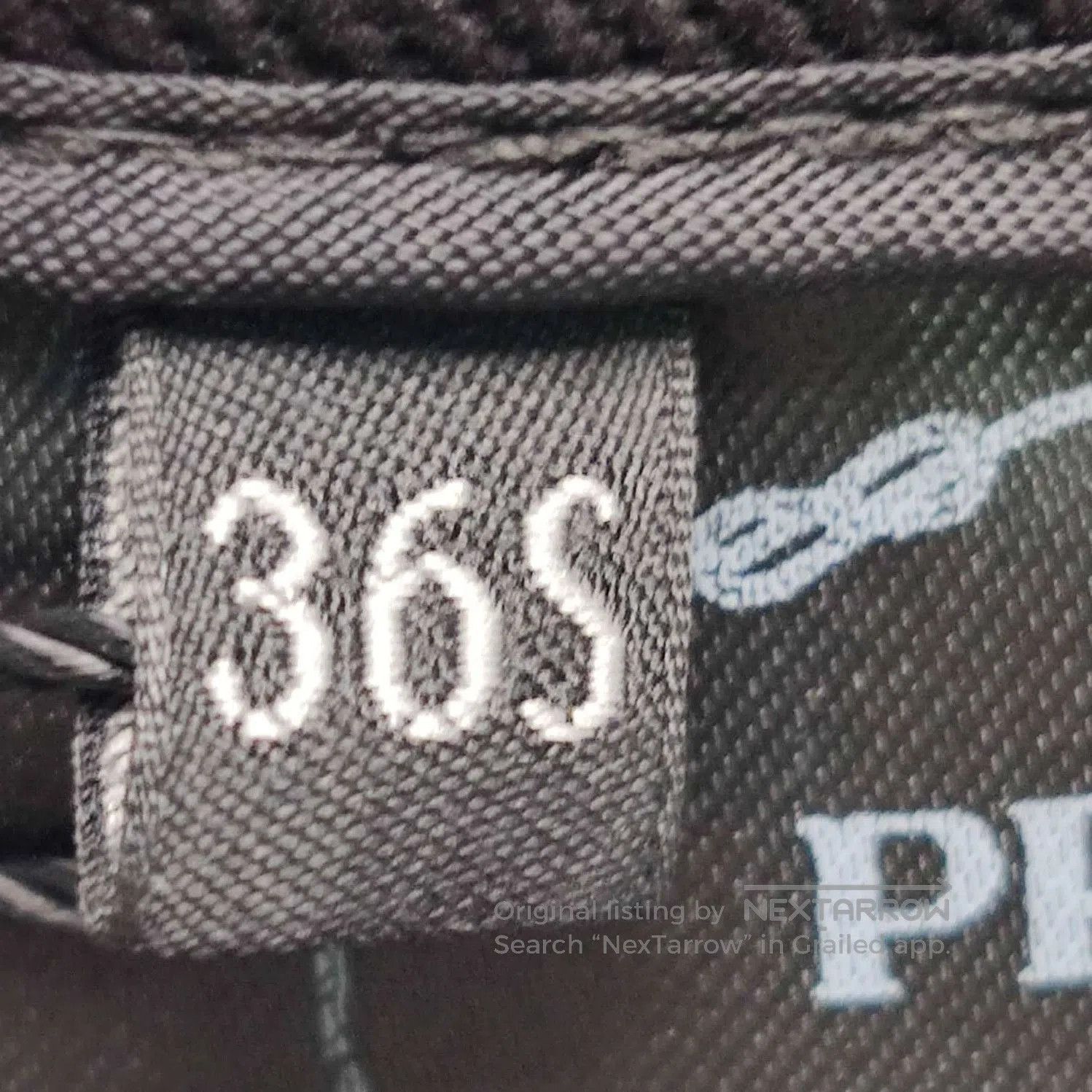 Prada Prada Black Cotton Triangle Logo Trousers . Size 35" - 7 Thumbnail