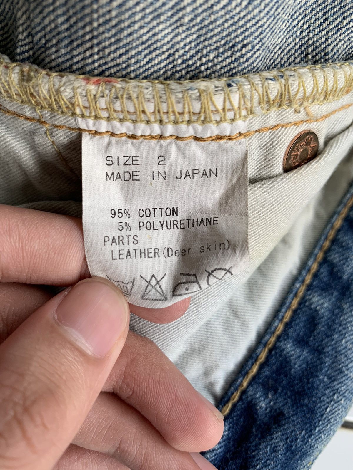 If Six Was Nine × Jean × Markaware MARKAWARE JAPANESE PUNK STYLE SELVEDGE DISTRESSED DENIM☠️☠️ Size US 30 / EU 46 - 20 Thumbnail