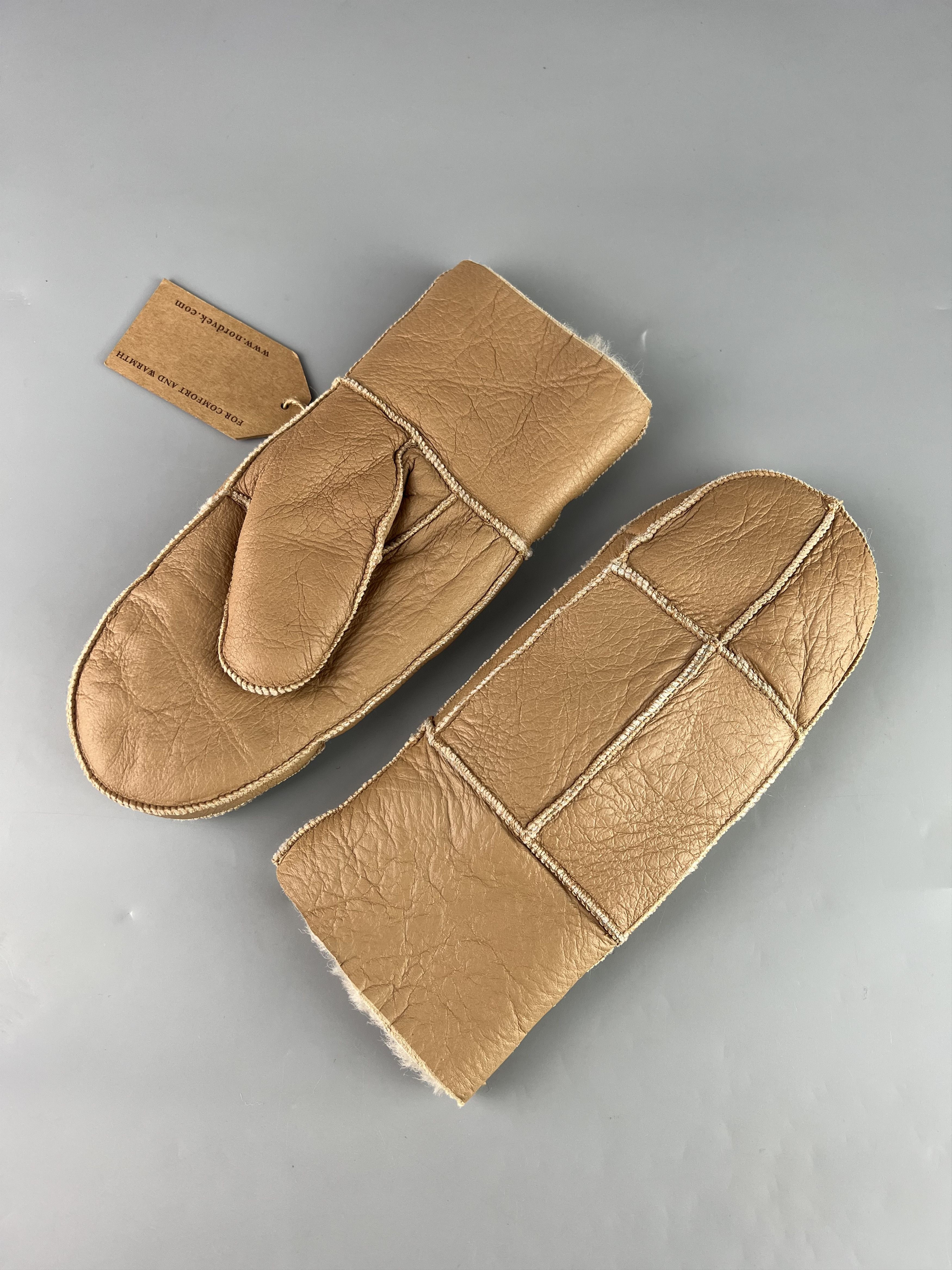 Designer Nordvek Women's Genuine Sheepskin Gloves Size M Size ONE SIZE - 2 Thumbnail
