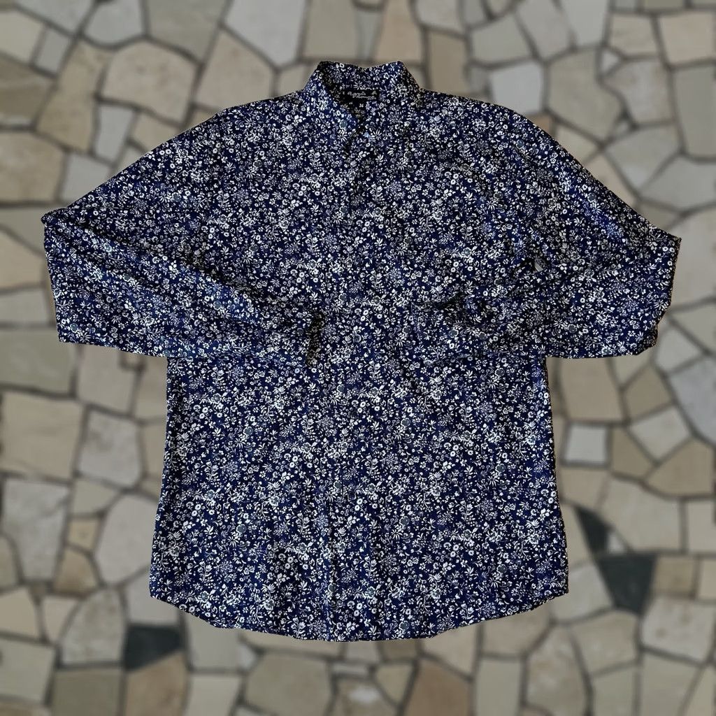 Vintage VINTAGE Agnes B Homme Paris Button Up Shirt In Floral Long Sleeve Men’s 36 Size US M / EU 48-50 / 2 - 1 Thumbnail