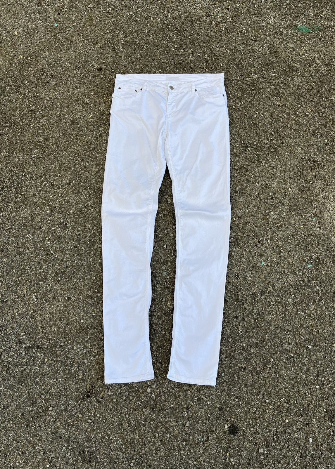 Prada PRADA CONTOUR FIT SLIM DENIM WHITE PANTS Size US 29 - 1 Thumbnail