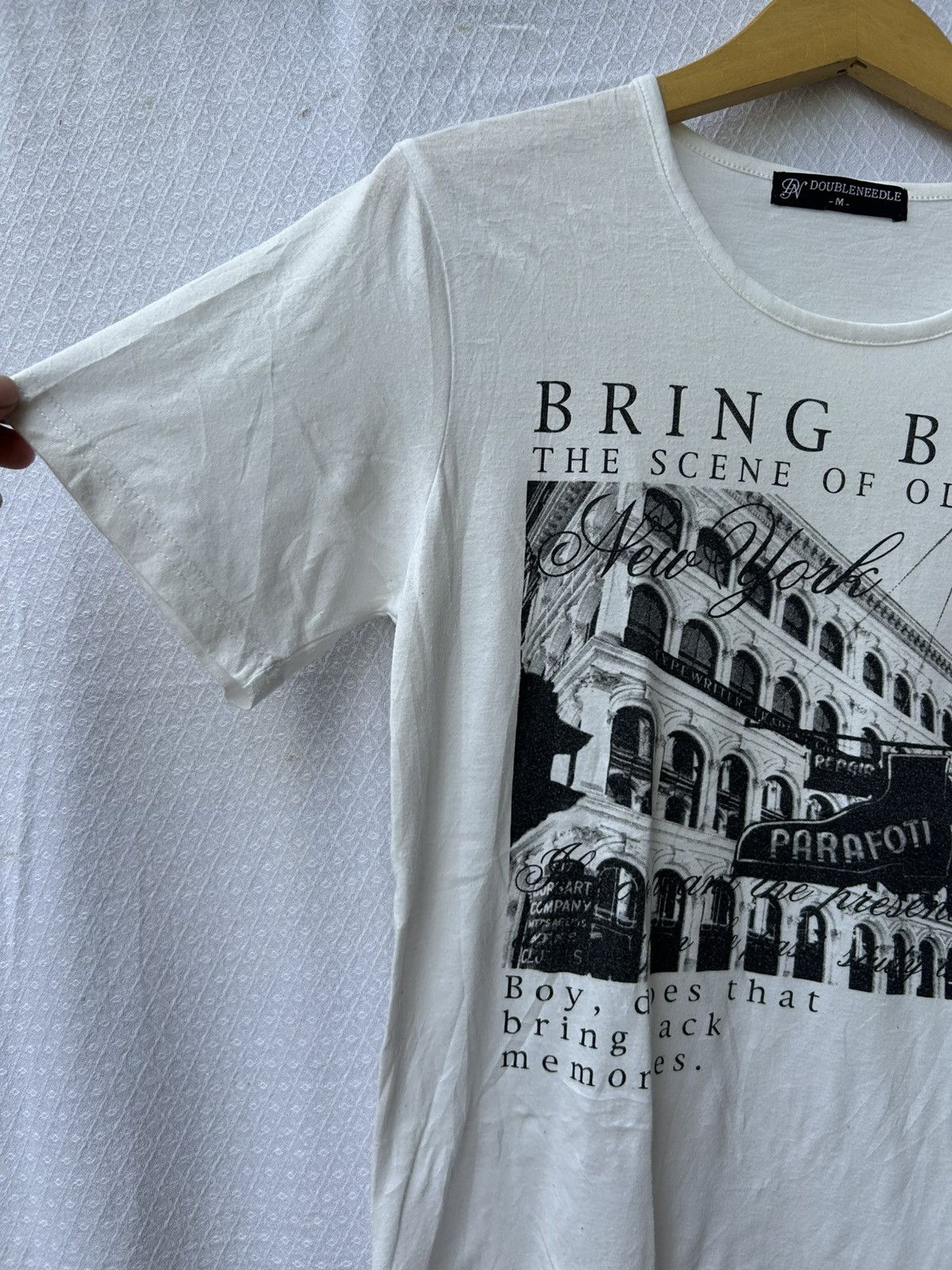 Japanese Brand × Vintage Double needle japanese bring back poem t shirt Size US M / EU 48-50 / 2 - 4 Thumbnail