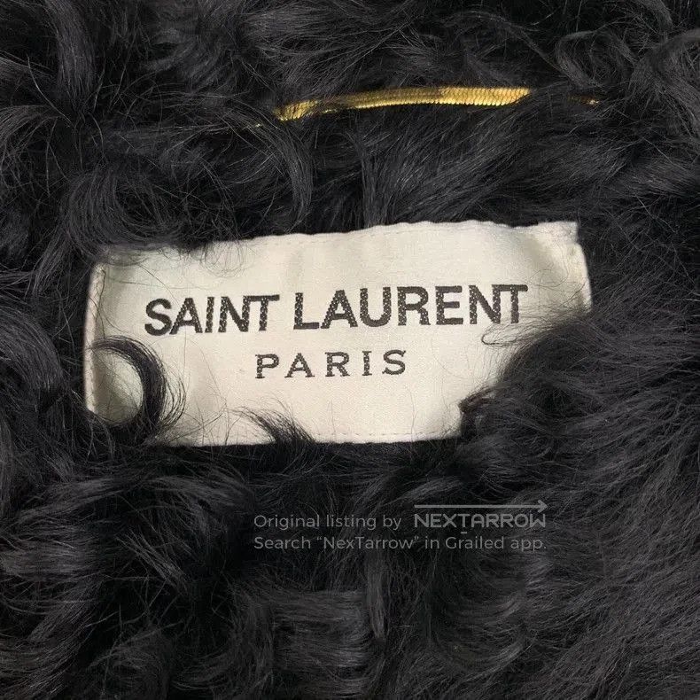 Saint Laurent Paris Saint Laurent Black Shearling Vest Jacket. Size US S / EU 44-46 / 1 - 5 Thumbnail