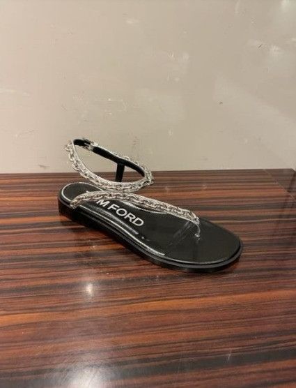 Tom Ford o1w1db11224 W3017S Flats in Silver Size US 6 / IT 36 - 1 Preview