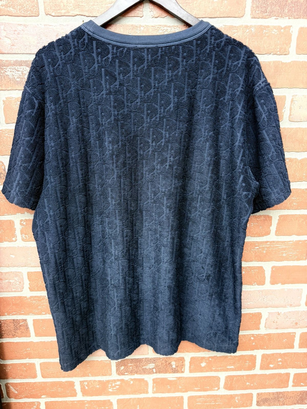 Dior Dior Blue Oblique Jacquard Towel T-Shirt Size Large 🔥 Size US L / EU 52-54 / 3 - 7 Thumbnail