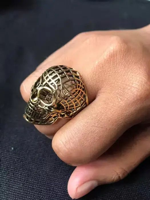Jewelry × Vintage Retro Gothic Skull Rings Size ONE SIZE - 1 Thumbnail