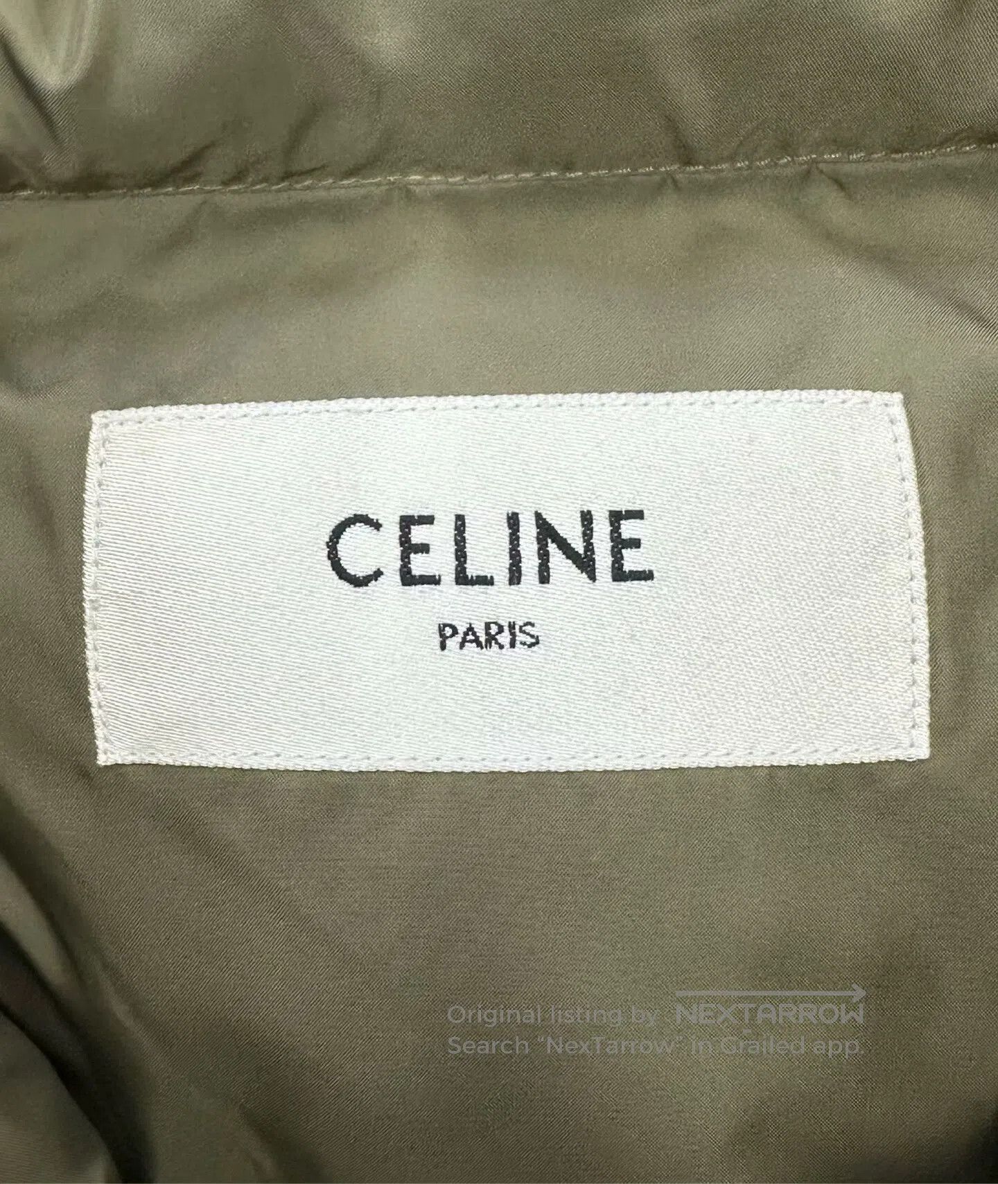 Celine CELINE Olive Green Puffer Vest with Carriage Logo| Size M / US 6-8 / IT 42-44 - 3 Thumbnail