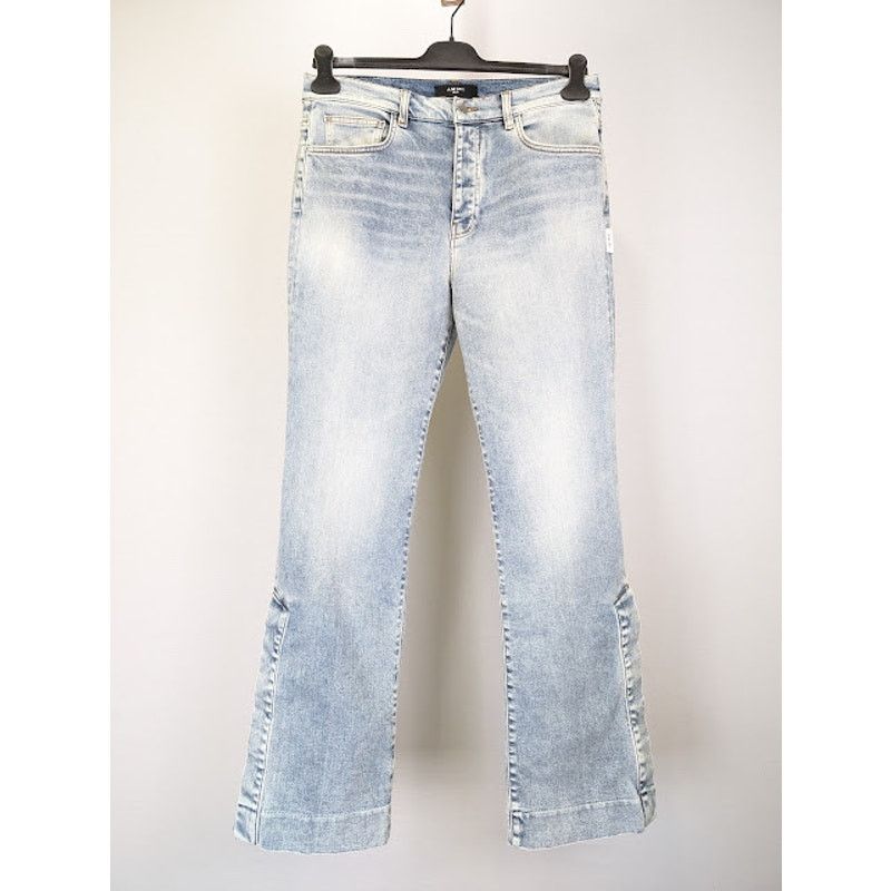 Amiri o1rshd1 Stack Flare Jeans in Stone Indigo Size US 32 / EU 48 - 1 Thumbnail