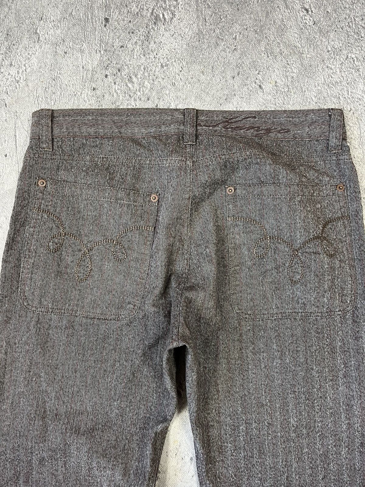 Kenzo × Vintage Kenzo Homme - Vintage Stripes Brown Pants Regular Fit 34 Size US 34 / EU 50 - 12 Thumbnail