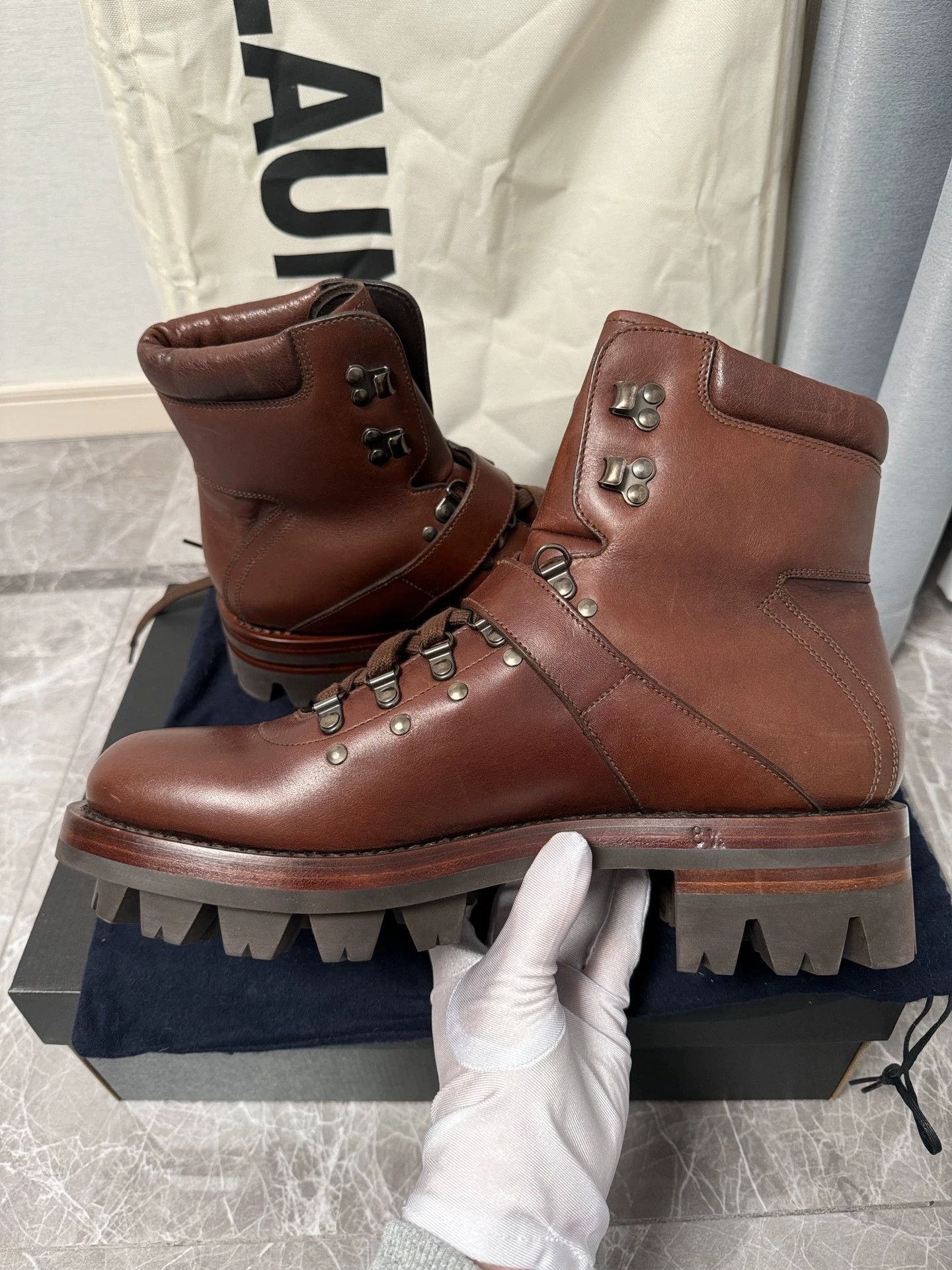 Prada Prada thick sole boots deep brown US 8.5 Size US 8.5 / EU 41-42 - 7 Thumbnail