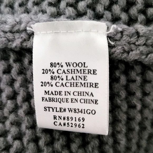 Generra Wool/Cashmere Tie-Front 3/4 Slv Knit Cardigan Fall Spring Size S / US 4 / IT 40 - 9 Thumbnail