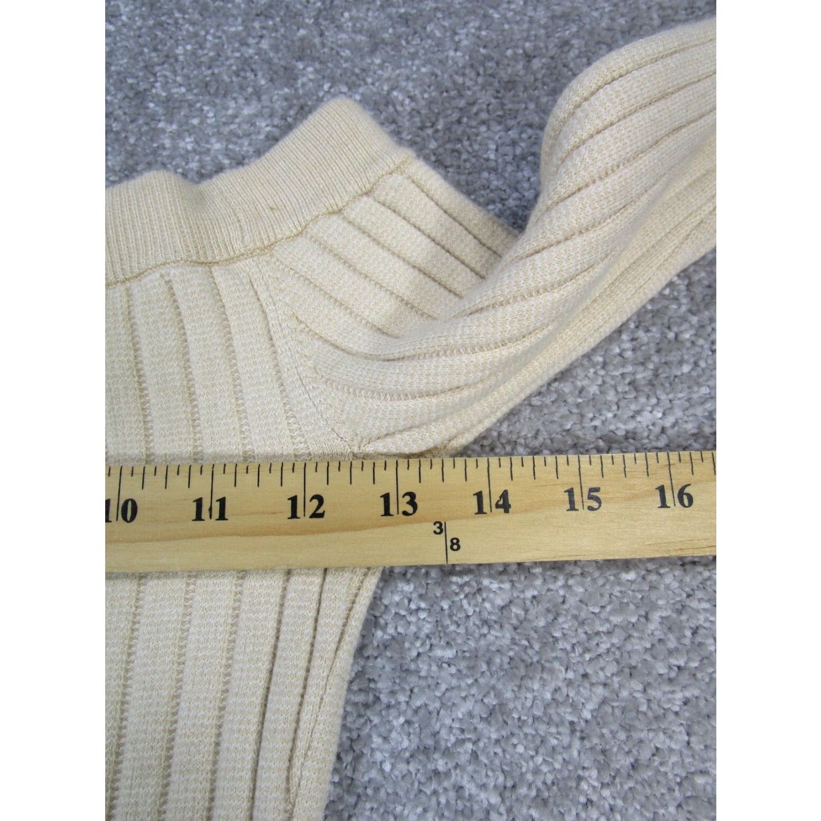 Vintage VINTAGE Aerie Sweater Shirt Women's XS Beige Cropped Knit Pullover Ribbed New Size XS / US 0-2 / IT 36-38 - 6 Thumbnail