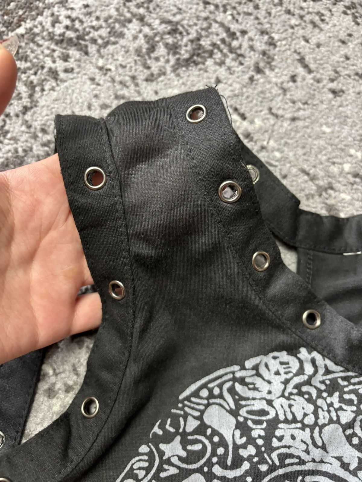 Japanese Brand × Vintage Vintage Skull Snake Dice sleeveless Black Tank Top Size S / US 4 / IT 40 - 3 Thumbnail