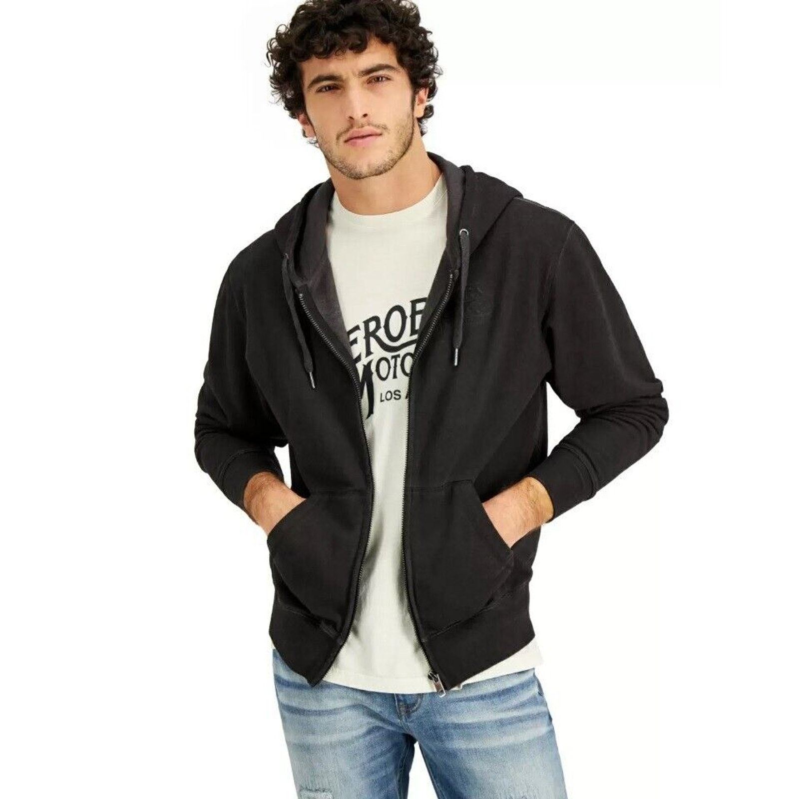 The Unbranded Brand Heroes Motors Men's Charcoal Zipper Pullover Hoodie Size XXL Size US XXL / EU 58 / 5 - 1 Thumbnail