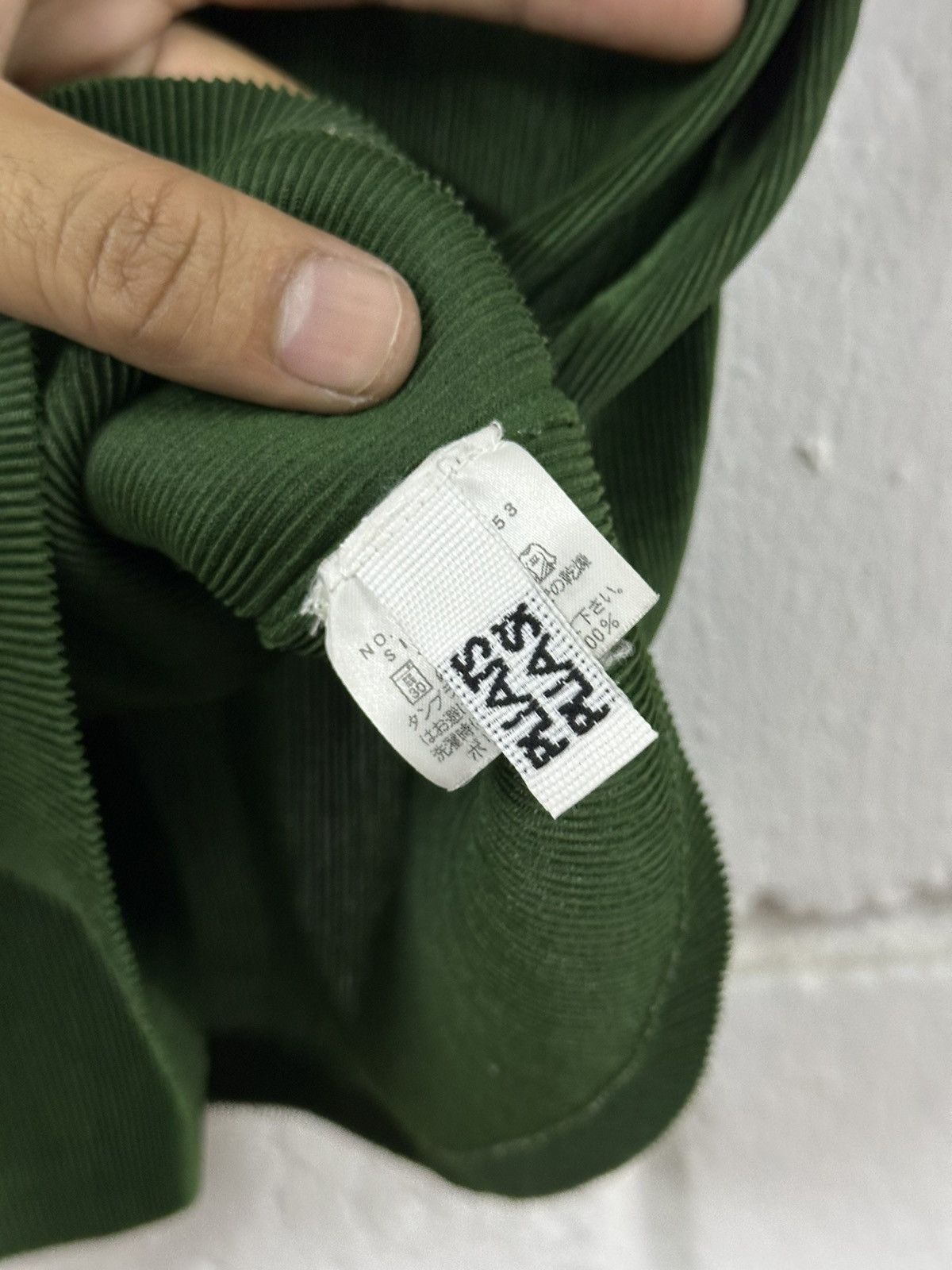 Pleats Please Issey Miyake Pleats Please Issey Miyake Forest Green Polo Style Shirt Size US M / EU 48-50 / 2 - 4 Thumbnail