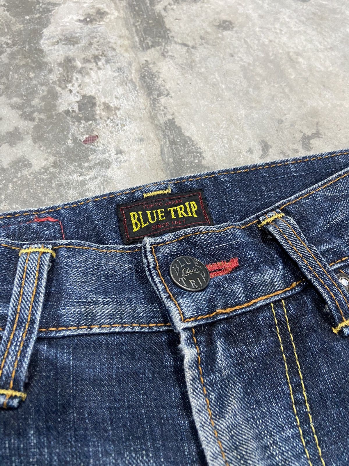 Edwin Edwin Blue Trip Flare Rare Design Size US 30 / EU 46 - 4 Thumbnail