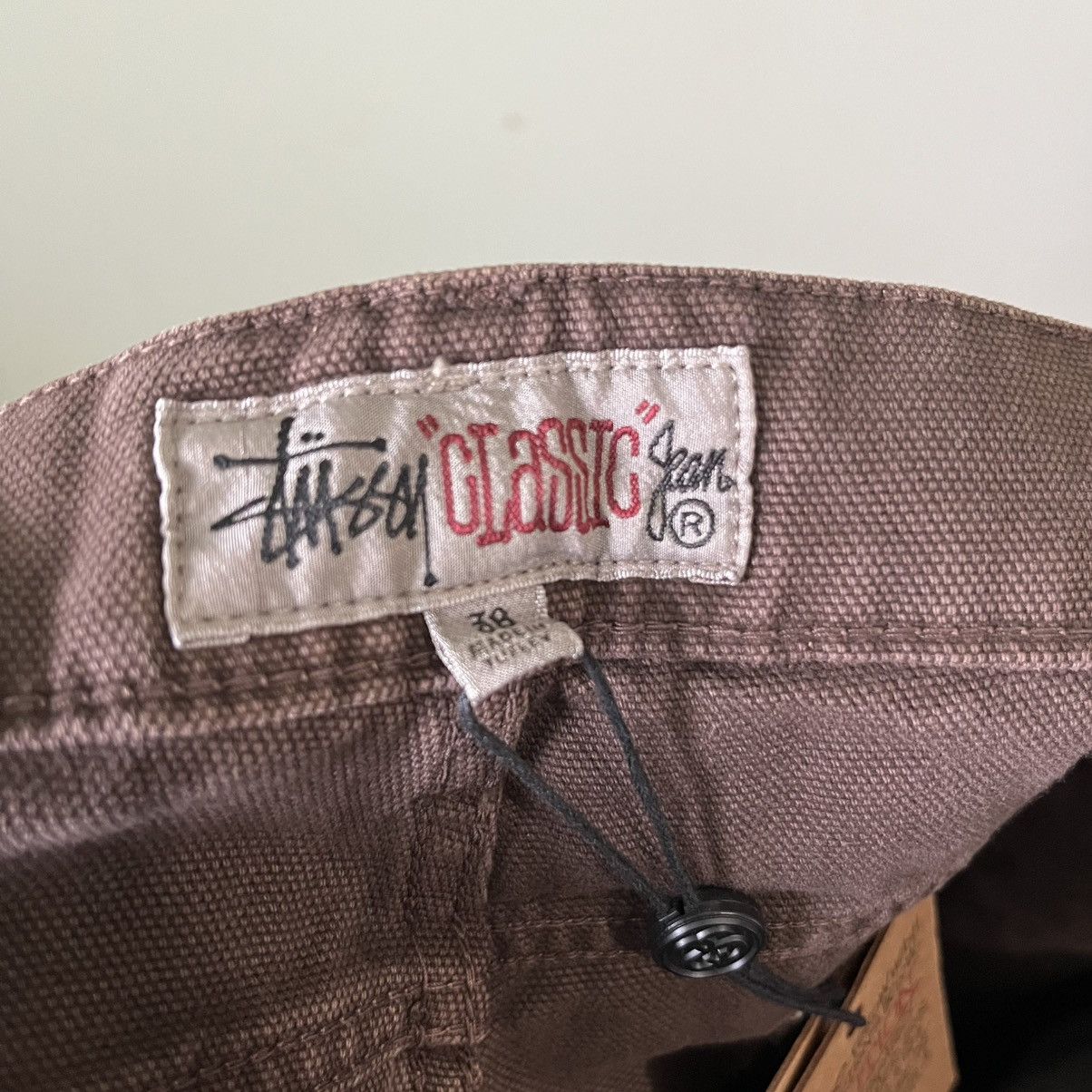 Stussy Classic Jean Washed Canvas Denim Size US 38 / EU 54 - 8 Thumbnail