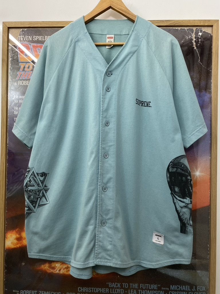 Supreme SS17 Supreme x M.C. Escher Art Collage Baseball Jersey Size US L / EU 52-54 / 3 - 2 Thumbnail