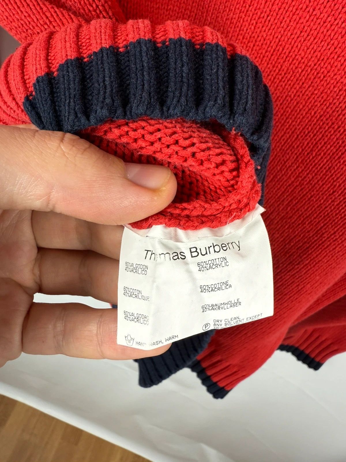 Burberry Thomas Burberry Knit Jumper 1/4 Zip Cotton size M Size US M / EU 48-50 / 2 - 10 Thumbnail