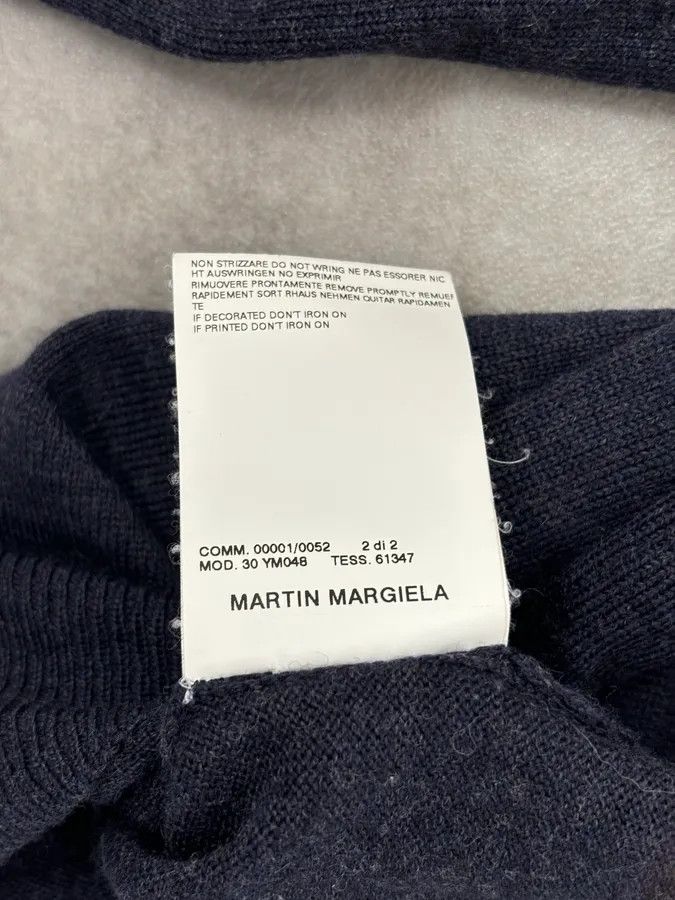 Maison Margiela AW2005 Maison Martin Margiela Navy Wool Sweater Turtleneck Size US S / EU 44-46 / 1 - 11 Thumbnail