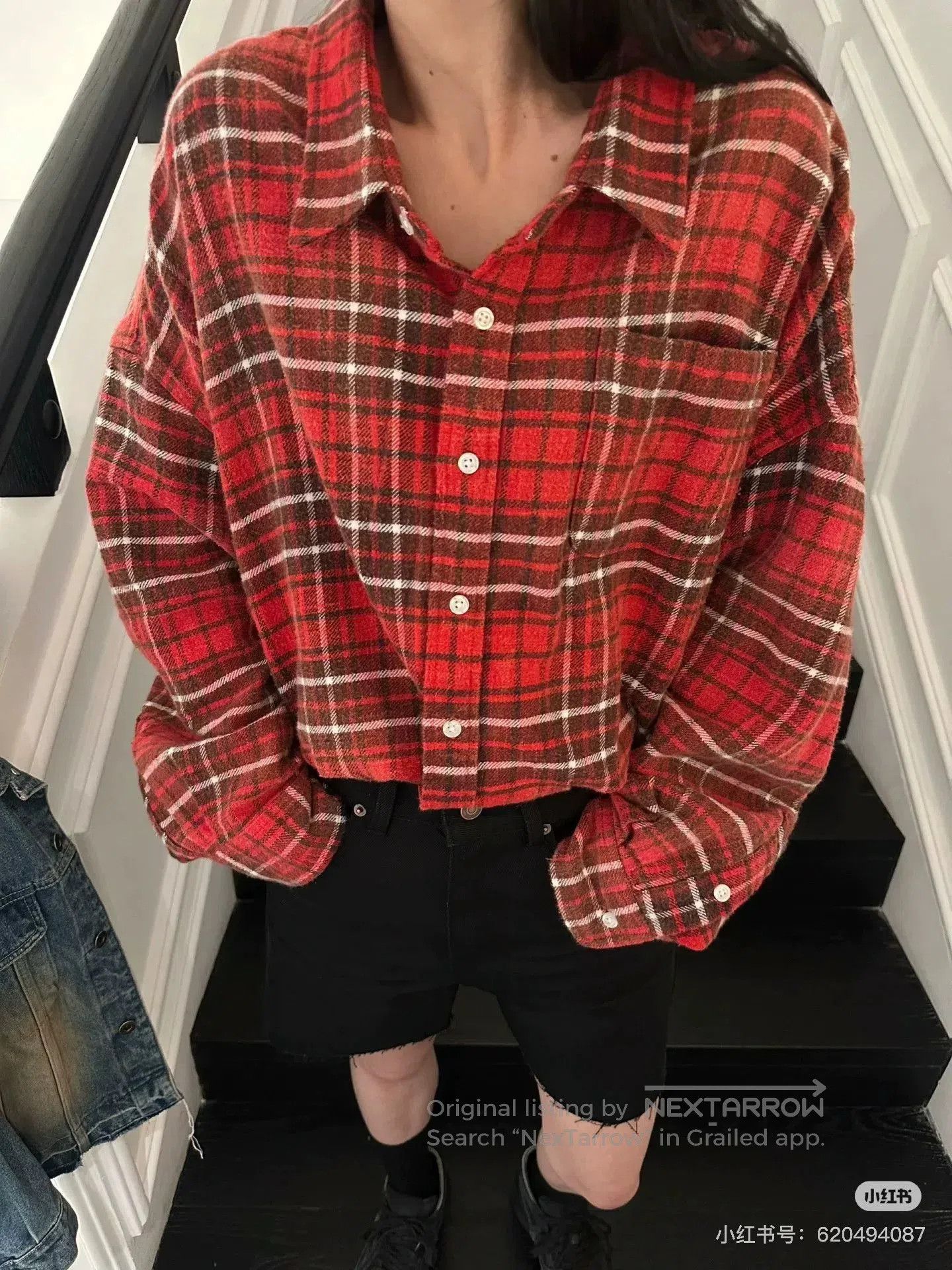R13 R13 2025 Vintage Red Plaid Shirt. Size US M / EU 48-50 / 2 - 3 Thumbnail